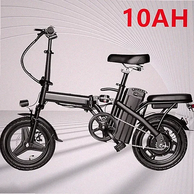 Portable Foldable Adult Electric Bike 500W 48V 10Ah Folding Ebike Bicycle